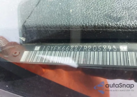 2007 Cadillac Escalade Esv Standard z USA, uszkodzony, nr VIN 1GYFK66887R205893